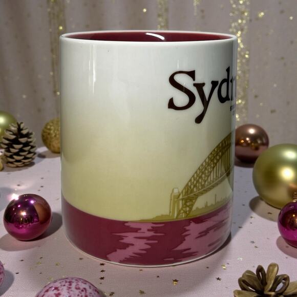 Starbucks Sydney Australia Global Icon Mug 2013 16oz Rare EUC - Picture 2 of 7